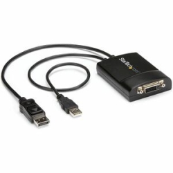 StarTech.com DisplayPort To Dvi Dual Link Active Adapter, DisplayPort To Dvi-D Adapter/Video Converter 2560x1600 60Hz, DP To Dvi Adapter - 1 X 20-pin DisplayPort Digital Audio/Video - Male, 1 X 4-pin USB Type A - Male - 1 X 19-pin Dvi-D (Dual-Link) Digit