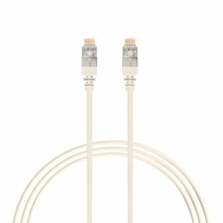 0.75M Cat 6A Rj45 S/Ftp Thin Lszh 30 Awg Network Cable. White