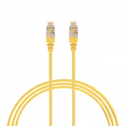 0.75M Cat 6A Rj45 S/Ftp Thin Lszh 30 Awg Network Cable. Yellow