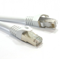 Astrotek CAT6A Shielded Cable 10m Grey/White Color 10GbE RJ45 Ethernet Network LAN S/Ftp Lszh Cord 26AWG Pvc Jacket AT-RJ45GRF6A-10M
