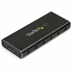StarTech.com Drive Enclosure Sata/600, M.2 - USB 3.1 Micro-B Host Interface - Uasp Support External - Black, Silver - Taa Compliant - 1 X SSD Supported - 1 X Total Bay - Aluminium SM21BMU31C3