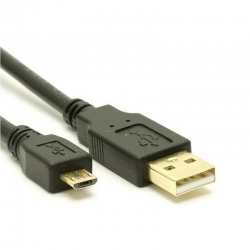 8Ware USB 2.0 Cable 2m A To Micro-USB B Male To Male Black UC-2002AUB