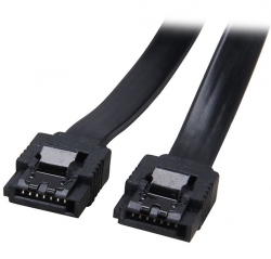 Astrotek Sata3.0 Data Cable 30cm 7 Pins Straight To 7 Pins Straight With Latch Black Nylon Jacket