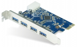 Astrotek 4x Ports USB 3.0 PCIe Add-on Card Adapter 5Gbps Renesas 720201 Chipset AT-U3PCICARD