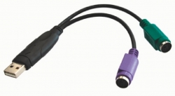 Astrotek Usb 2.0 To Ps2 Cable 15cm - For Mouse Keyboard Black Colour Rohs At-usb-ps2