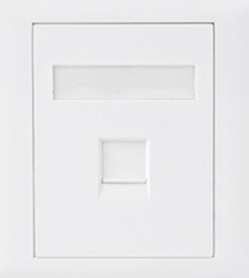 Astrotek Cat6 Rj45 Wall Face Plate 86x86mm 1 Port Socket Kit Atp-sc-6-1