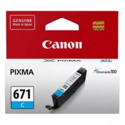 Canon Cli-671C Original Inkjet Ink Cartridge - Cyan Pack CLI671C