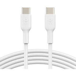 Belkin BoostCharge 2.01 M USB-C Data Transfer Cable - 1 / Pack - Cable For IPad Mini, IPad Air, IPad Pro, IPhone, MacBook Pro - First End: 1 X USB 2.0 Type C - Male - Second End: 1 X USB 2.0 Type C - Male - 480 Mbit/s - White CAB003BT2MWH