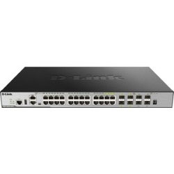 28-Port Gb Xstack LAY3+MGD Stack Switch DGS-3630-28TC