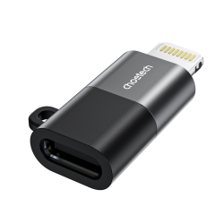 Choetech Cr-001-Gy Mfi IPhone To USB-C USB Adapter - Black ELECHOCR001GY