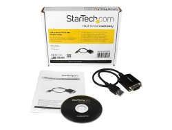 Startech.Com USB To RS232 DB9 Serial Adapter, M/M, 30CM, Com Retention, 2YR ICUSB232PRO
