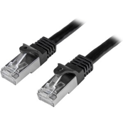 StarTech.com 2m Cat6 Patch Cable - Shielded (Sftp) Snagless Gigabit Network Patch Cable - Black - Deliver High-performance Gigabit Network Connections, Free Of Noise & Emi/Rfi Interference - Cat6 Cable - 2m Cat6 Patch Cable - Black Cat 6 Patch Lead - Bla