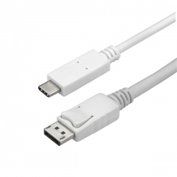 Startech Usb C To Displayport Cable - 3m - White - 4k 60hz - Thunderbolt 3 Compatible - Usb C Cable