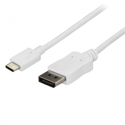 Startech 6 Ft / 1.8m Usb C To Displayport Cable - 4k 60hz - White - Use This Usb C To Dp Cable