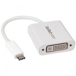 Startech Usb-c To Dvi Adapter - White Cdp2dviw