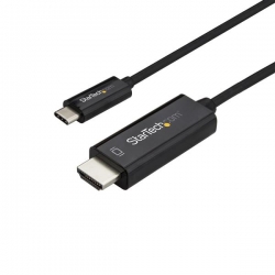 Startech Usb C To Hdmi Cable - 1m - Black - 4k At 60hz - Thunderbolt 3 Compatible - Usb C Cable CDP2HD1MBNL