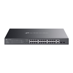 TP-Link ES228GMP Omada 28-Port Gigabit Easy Managed Switch With 24-Port PoE+, Fast PoE, Perpetual PoE, Flow Control, Loopback Detection, Port Isolati ES228GMP