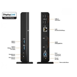 Mbeat® USB-C/A Dual HDMI DisplayLink Docking Station Dual Full Hd 1080p @60Hz 2 × HDMI 1.3 1 × USB-B 3.0 2 × USB-A 3.1 Gen 1 4 × USB-A 2.0 MB-DOCK-DLD20