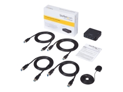 Startech.Com 4 Port USB 3.0 Hub, Peripheral Sharing Switch, 2YR HBS304A24A