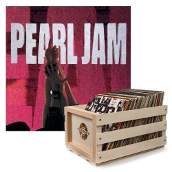 Crosley Record Storage Crate Pearl Jam Ten Vinyl Album Bundle SM-88985376871-B