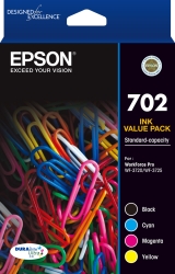 702 4x Colour Ink Pack - Wf-3720/3725 C13T344692