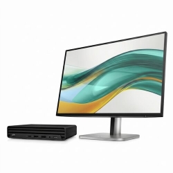 HP 260 G9 Pro Mini I5-1334U 16GB 2x8GB DDR4-3200 512GB SSD Wl+Bt Win11P 1/1/1 Warranty + S5 Pro 23.8IN Fhd 524pf Monitor Bundle D88BWPT+9D9L6UT