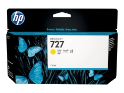 HP 727 130-Ml Yellow Designjet Ink Cartridge - T920/T930/T1500/T1530/T2500/T2530 B3P21A