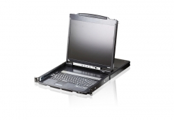 Aten Rackmount Dual Rail LCD Console VGA Ps/2-USB W/ 19" LCD Display, 1x Custom Kvm Cable Included, 1280x1024@75hz Display, LED Illumination CL5800N-ATA-AU