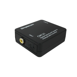 Simplecom Cm121 Digital Optical Toslink And Coaxial To Analog Rca Audio Converter  Cm121