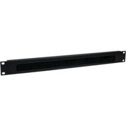 Startech 1u Brush Strip - Horizontal Server Rack Cable Management Panel - Brush Plate Network
