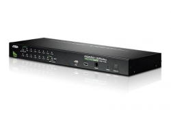 Aten 16 Port Rackmount USB-Ps/2 VGA Kvmp Switch With USB 2.0 Hub And Daisy Chain, Superior Video Quality - Up To 2048 X 1536; DDC2B CS1716A-AT-U