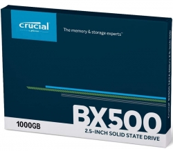Crucial 1TB BX500 2.5" SATA3 6Gb/s SSD 3D NAND 540/500MB/s 7mm Acronis True Image Software CT1000BX500SSD1
