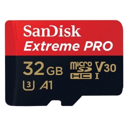 Sandisk Sdsqxcg-032G-Gn6Ma 32GB Micro Sdhc Extreme Pro 4K , A1 V30, Uhs-I/ U3, 100MB/s FFCSAN32GTFQXCG100