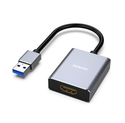 Benfei 000334GY USB 3.0 To Hdmi Adapter, USB 3.0 To Hdmi Male Adapter For Windows 11/10/8/7 (Not For Mac) ELEBEN000334GY