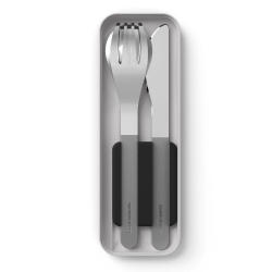 Monbento Mb Slim Box Stainless Steel Cutlery Set - Trio Knife - Black MO-50300002
