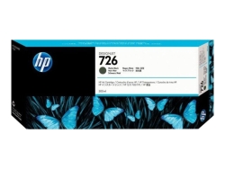 HP 726B 300ML Matte Black Designjet Ink - T770 / T790 / T795 / T1200 / T1300 / T2300 3WX12A