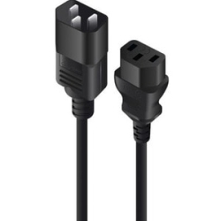 Alogic 2M Iec C13 To Iec C14 Computer Power Extension Cord Male To Female Black MF-C13C14-02