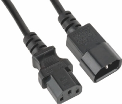 Astrotek Power Extension Cable 2m - Male To Female Iec C13 To C14 Monitor To Pc Or Pc/UPS To Devices AT-IEC-MF-1.8M