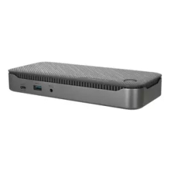 Targus DOCK710AUZ USB Type C Docking Station For Monitor, Notebook, Headphone, Speaker, Microphone - Silver - 4 Displays Supported - 8K, 4K - 7680 X 4320, 3840 X 2160 - 5 X USB Ports - 4 X USB Type-A Ports - USB Type-A - 1 X USB Type-C Ports - USB Type-C