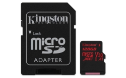Kingston Canvas React: MicroSD 128GB , 100MB/s Read And 70MB/s Write With Sd Adapter Sdcr/128Gb FFCKIN128GSDCR