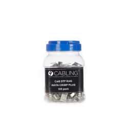 4Cabling CAT6 Stp RJ45 Insta Crimp Plug 100 Pack 005.002.0047