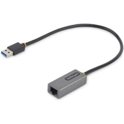 StarTech.com USB To Ethernet Adapter, USB 3.0 To 10/100/1000 Gigabit Ethernet LAN Adapter, 1ft/30cm Attached Cable, USB To RJ45 Adapter - USB 3.2 (Gen 1) Type A - 5 Gbit/s Data Transfer Rate - Realtek RTL8153 - 1 Port(s) - 1 - Twisted Pair USB31000S2