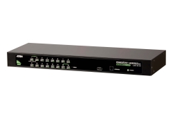 Aten Rackmount Kvm Switch 16 Port VGA Ps/2-USB, Kvm Cables Not Included, Selection Via Front & Usd Menu, Broadcast Mode CS1316-AT-U
