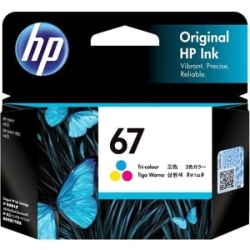 67 Tri-Color Original Ink Cartridge 3YM55AA