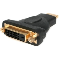 StarTech.com HdmiÂ® To Dvi-D Video Cable Adapter - M/F - 1 X 19-pin Hdmi Digital Audio/Video Male - 1 X 25-pin Dvi-D (Dual-Link) Digital Video Female - Gold Connector - Black Hdmidvimf