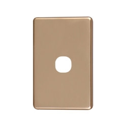 4C | Classic 1 Gang Switch Polycarbonate Cover Plate - Gold Colour 040.000.0031