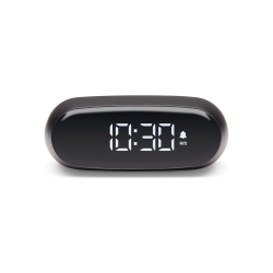 Lexon Minut Mini Alarm Clock - Gunmetal LD-LR154X