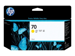 HP 70 130-Ml Yellow Ink Cartridge - Z2100/3100/Z5400/Z5200/Z3200 C9454A
