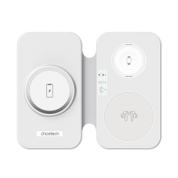 Choetech T616-F-Wh 3in1 Magnetic Foldable Wireless Charger White ELECHOT616FWH