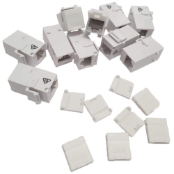 CAT6 RJ45 Snap In Keystone Coupler | 10 Pack White 005.005.0012